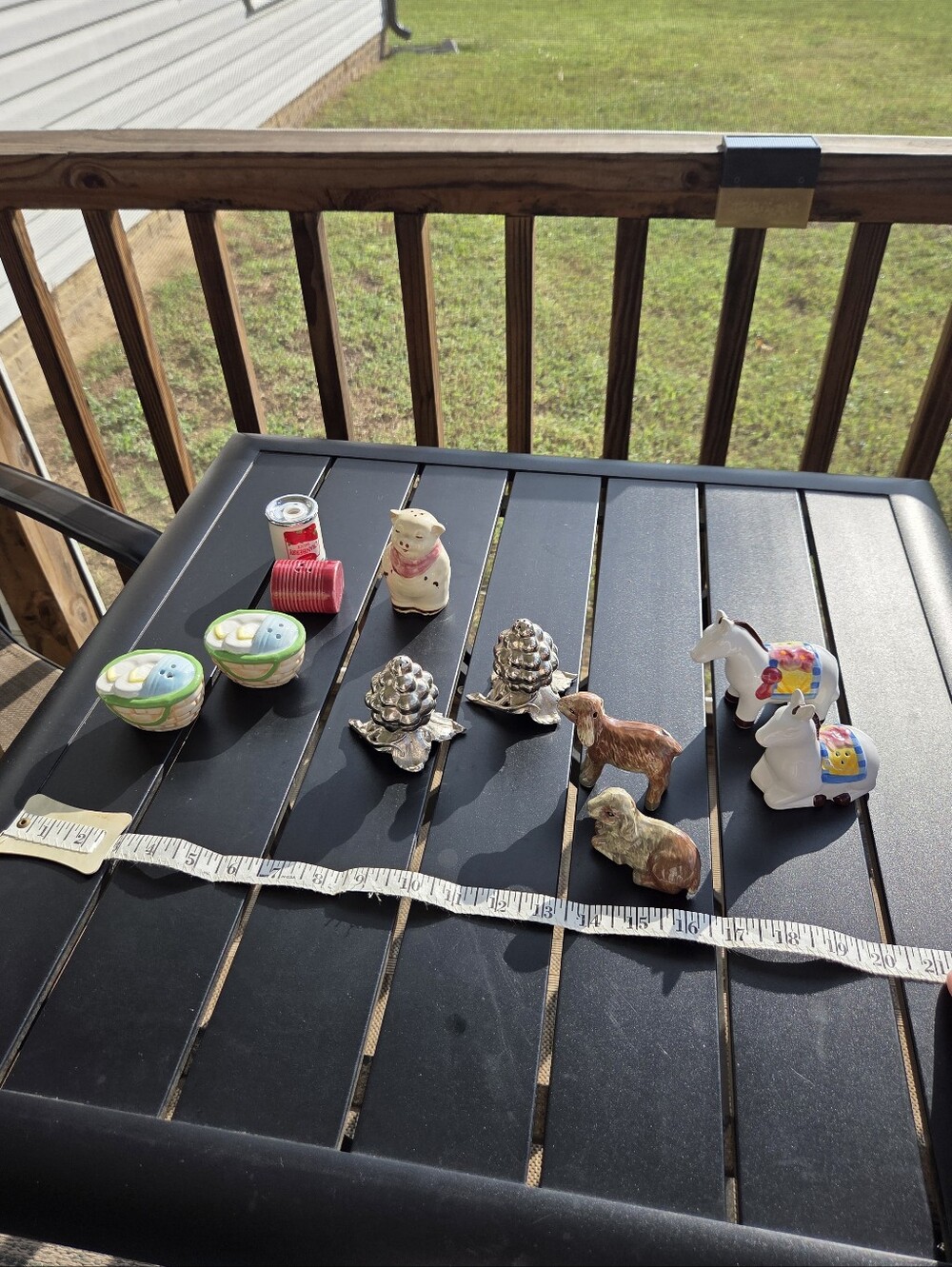 Ceramic and Metal Salt And Pepper Sets - Assorted Colors